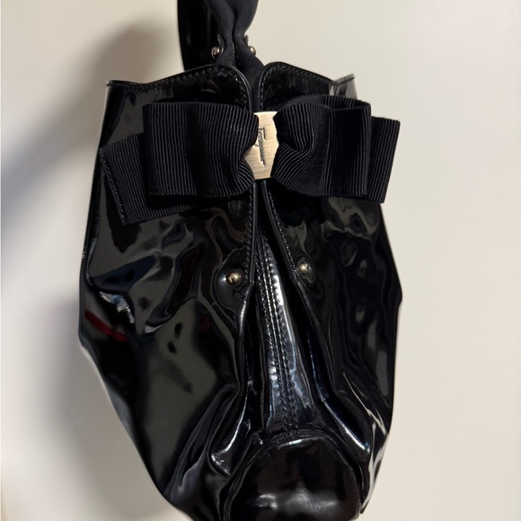 Salvatore Ferragamo Patent Shoulder Bag - Picture 10 of 17